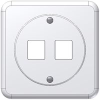 Kit de montage ENC Keystone Dätwyler blanc, 2×, Standard, droit