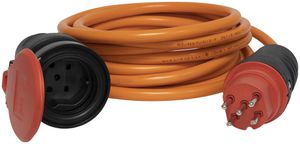 Câble de rallonge Brennenstuhl T15 N07V3V3-F 5×1.5mm² 10A 5m IP55 orange
