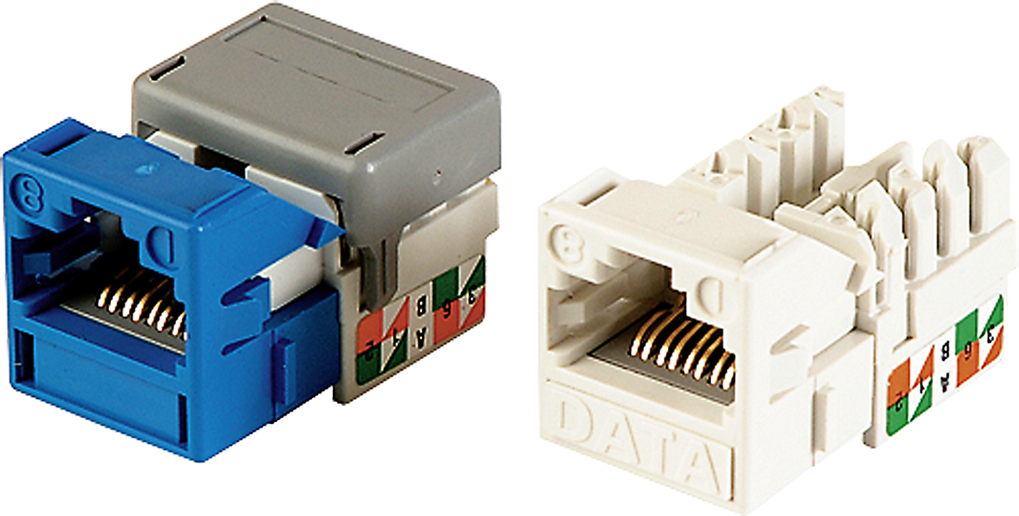 Anschluss-Modul KAT.6 1xRJ45 weiss