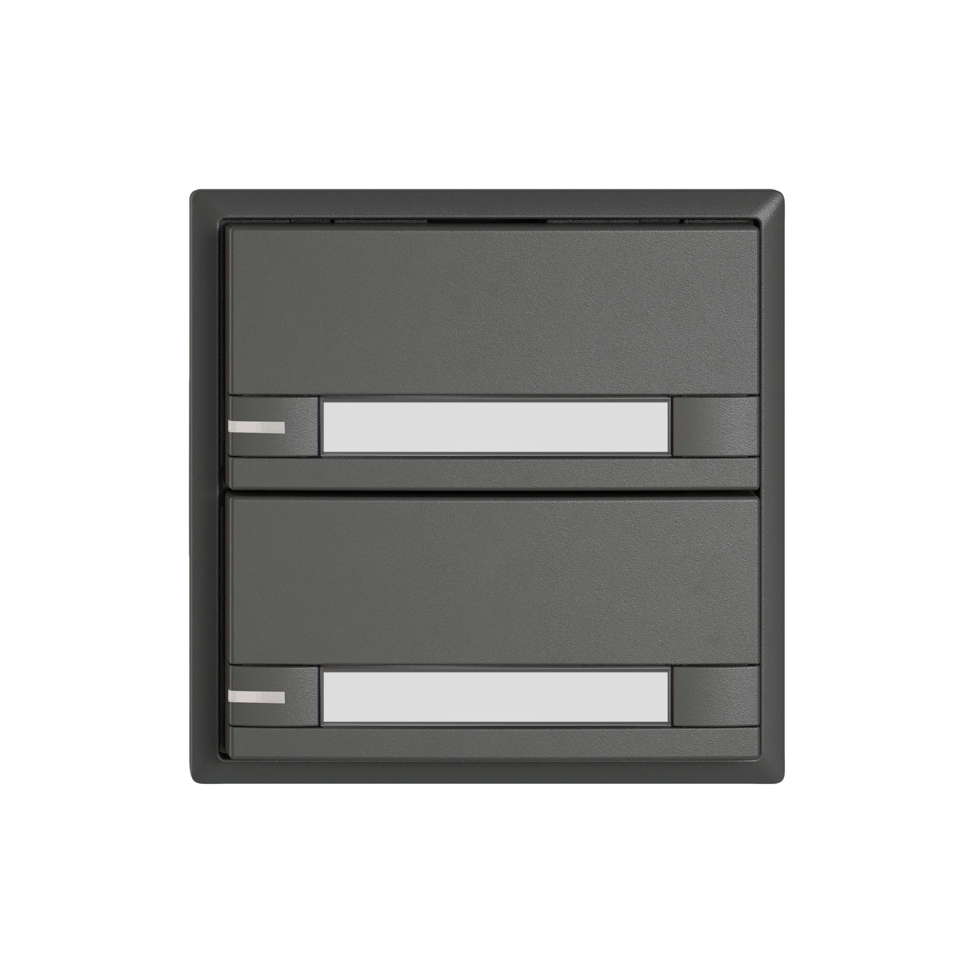 Poussoir KNX RGB EDIZIO.liv SNAPFIX® capteur temp.RGB-LED étiqu.2×com.2T grf