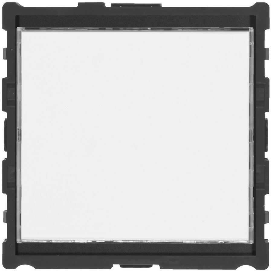 Ruftaster-Halbmodul Hager elcom.modesta mit LED-Schild für 1Wohnung