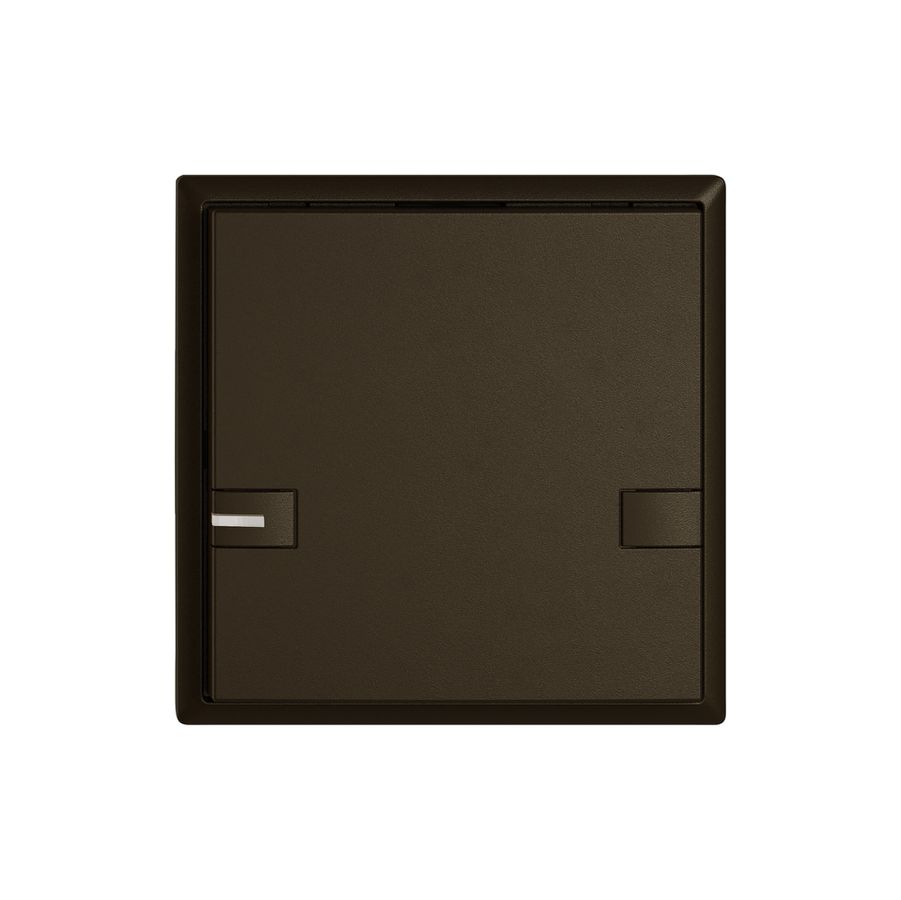 Poussoir universel EDIZIO.liv UNI SNAPFIX® a.LED RGB 1× comm.2T br