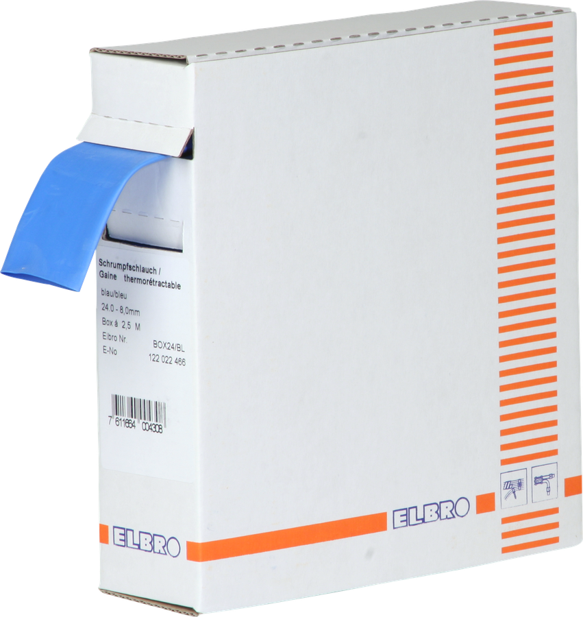 Guaina retrattile 3:1 2478 blu box con 2.5m