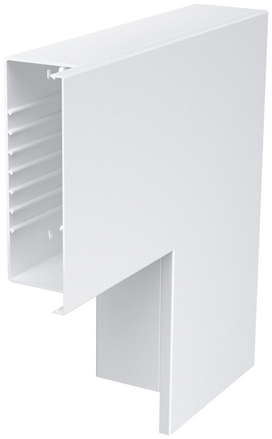 Angolo piatto Bettermann 400×230×100mm, PVC, bianco puro, 9010