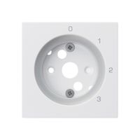 Plaque frontale kallysto pour interrupteur rotatif S5 blanc
