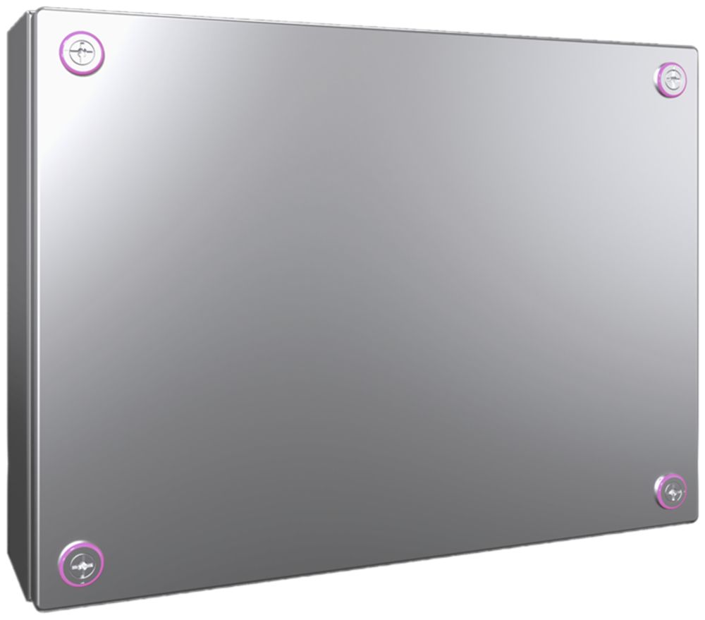 Petit boîtier Rittal KX Jonction, IP66, 400×300×120mm, acier fin V2A