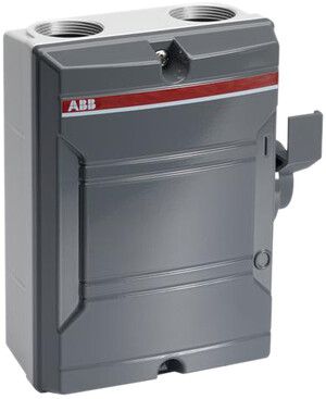 AP-Anlageschalter ABB 3-polig 25 A 400V dunkelgrau/dunkelgrau