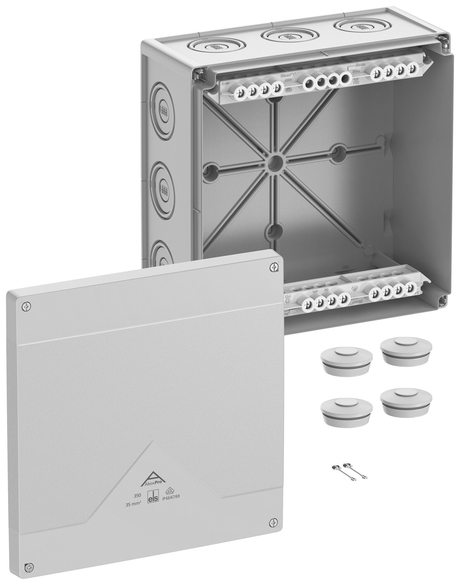AP-Abzweigdose Spelsberg Abox Pro 350-35² 252×252×120mm IP69 gu