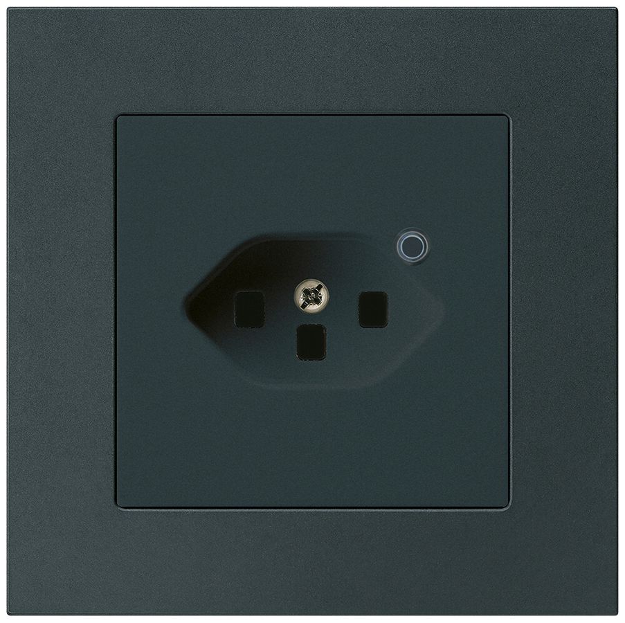 Presa INC Hager kallysto.pro 1×T23 illuminata C nero