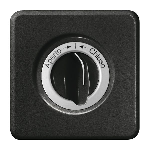 UP-Frontset Aperto-I-Chiuso schwarz für Schwenktaster FH