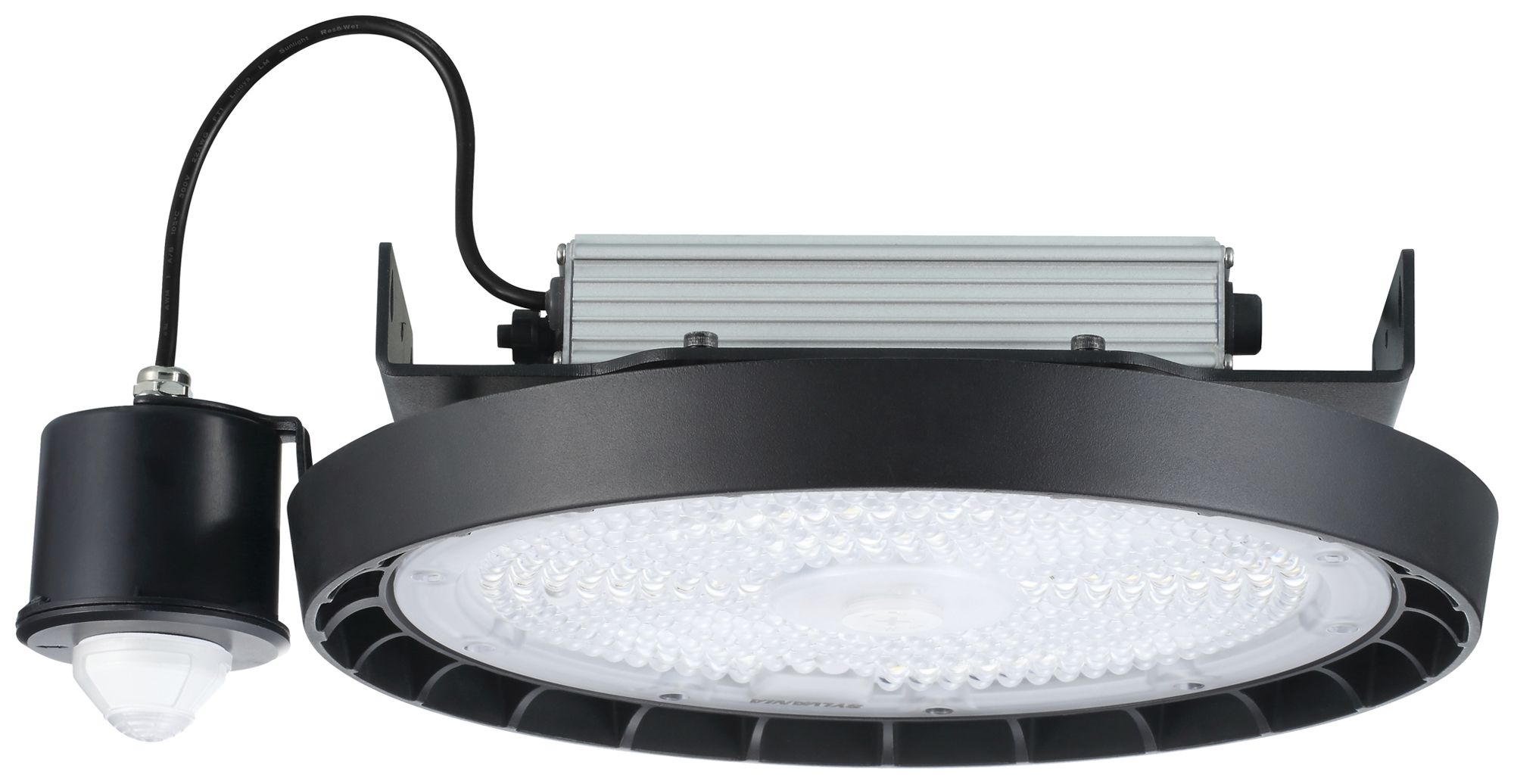 LED-Hallenstrahler Sylvania Granit PIR 80W 13000lm 840 IP65 55° DIM Ø298