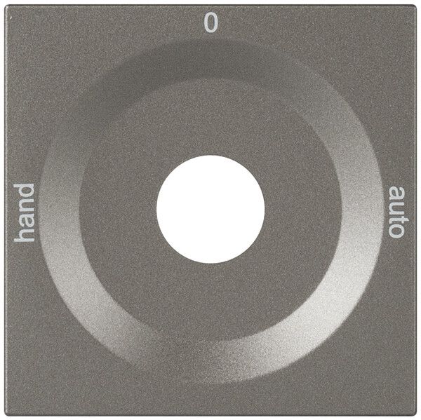 Frontplatte für Drehschalter magnesium HAND-0-AUTO