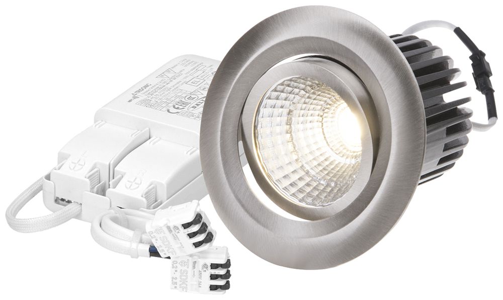 EB-LED-Spot MH MOVE 10.5W 830lm 2700K IP44 MB DIM DALI Ø68mm Nickel