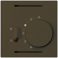 Thermostat Hager kallysto A, mit Schalter Heizen/Kühlen, braun