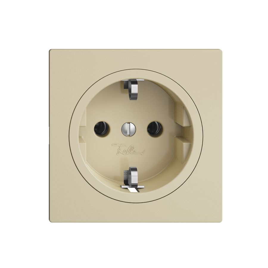 SCHUKO-Steckdose EDIZIOdue F, 16A, 250VAC, L+N+PE vanille