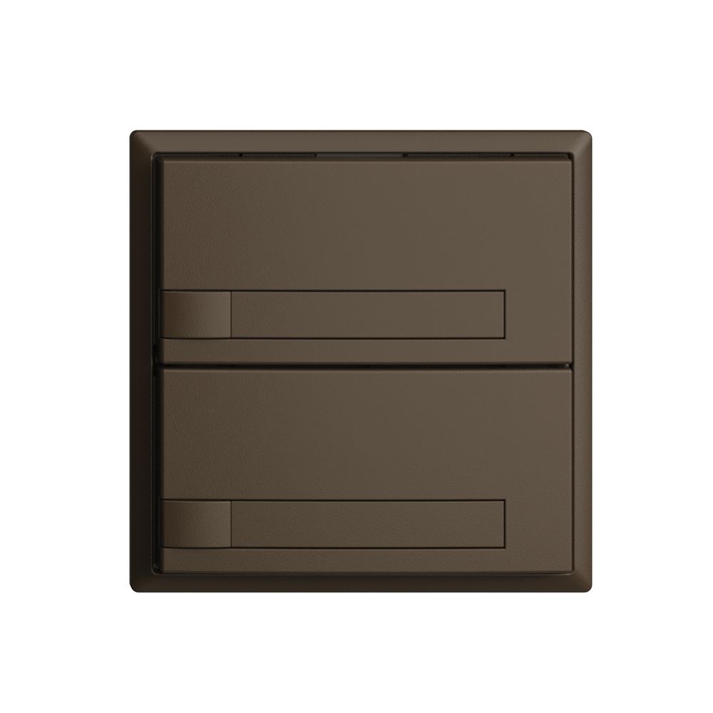 Poussoir KNX RGB EDUE, 250mW, s.LED, a.insert papier, 2×poussoir, 1×touche, cof