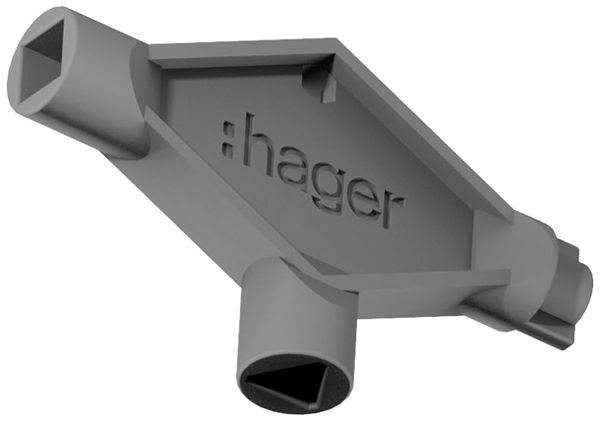 Chiave Hager Orion.Plus triangolare quadrata 8×8mm
