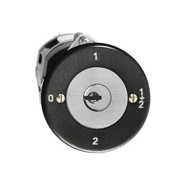 UP-Drehschalter FH 1/1P schwarz mit Sicherheitsschloss