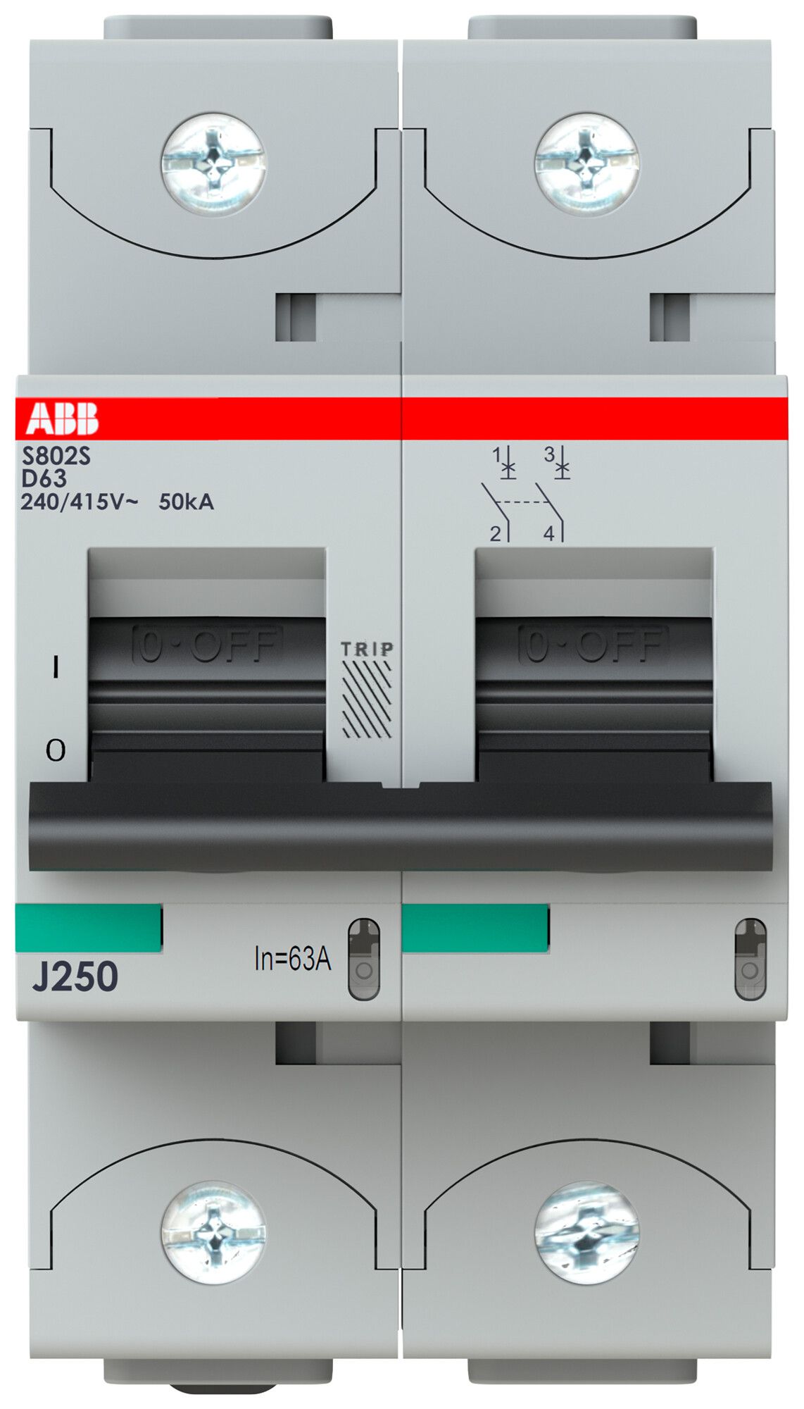 Leitungsschutzschalter ABB S802S-D 63A 50kA