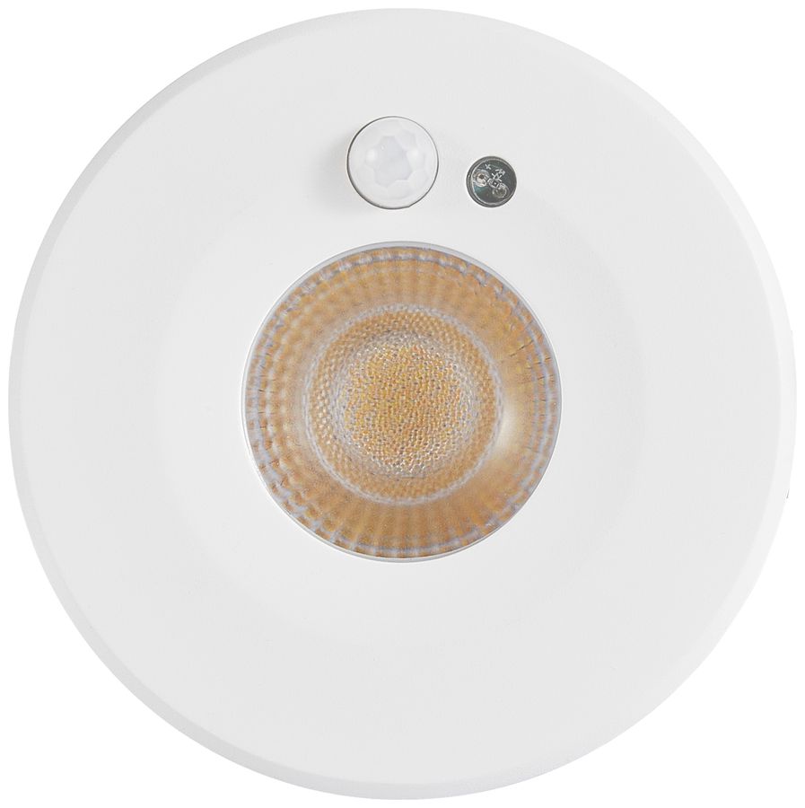 EB-LED-Spot Sylvania START PIR 1×10W 1050lm 827/830/840 IP65 50° Ø86mm weiss