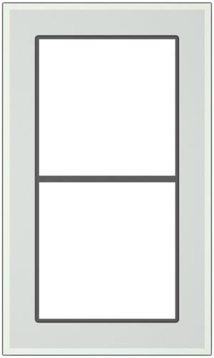 Abdeckrahmen SIDUS 2×1 transparent