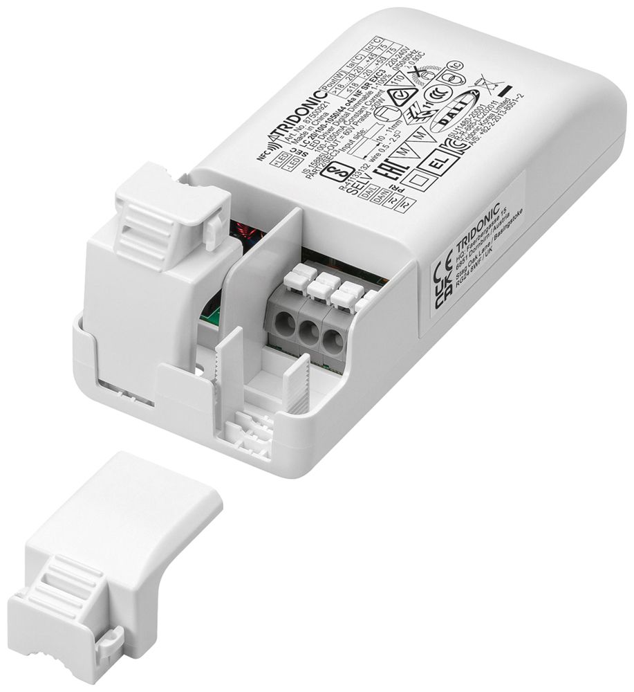 Alimentazione LED Tridonic LC NFC EXC3 4.4…20W 7…44V 100…1050mA DALI 120×51×29.2