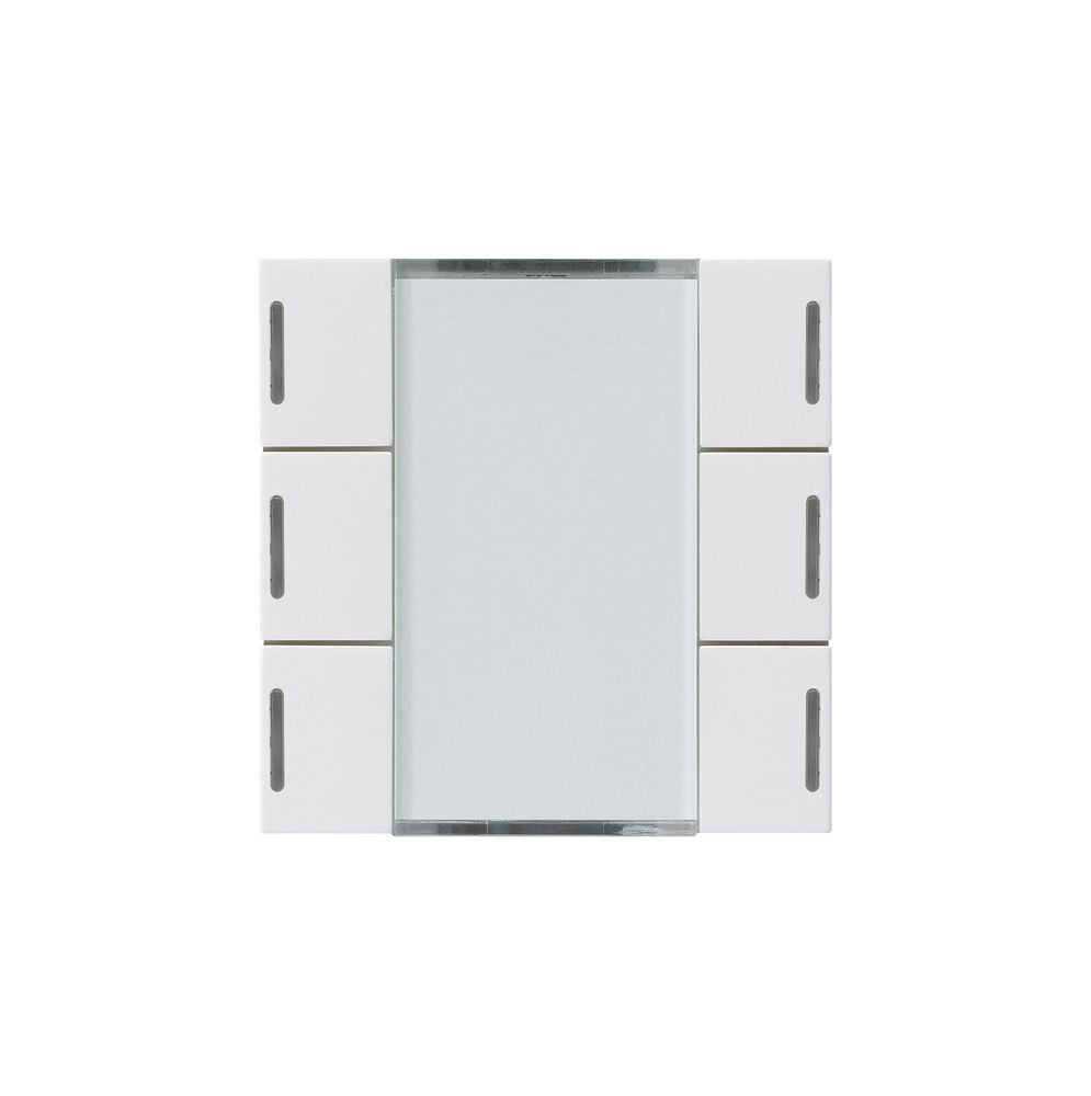 Frontset Hager kallysto LED 6×KNX systemlink/easylink weiss