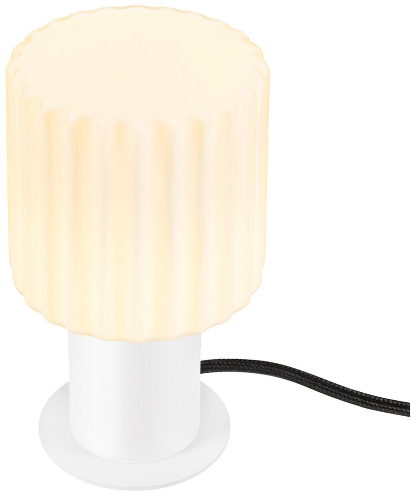 Tischleuchte SLV VARYT E14 1×6W Schalter Ø90×90mm weiss