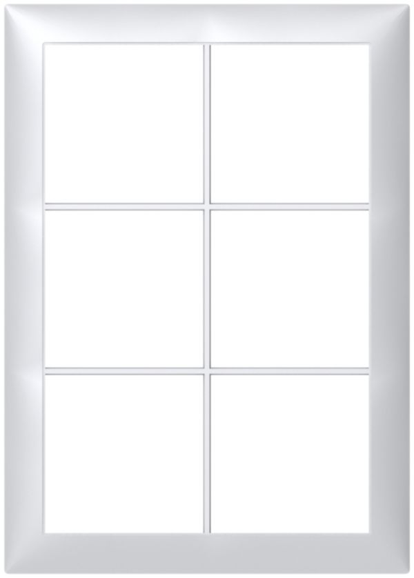 Abdeckrahmen SIDUS 2×3 alu