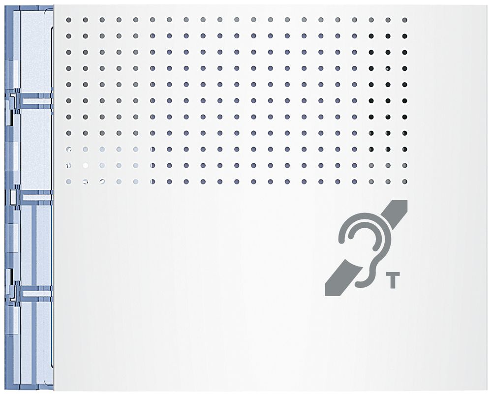 Frontblende für Teleloop-Infomodul Sfera weiss