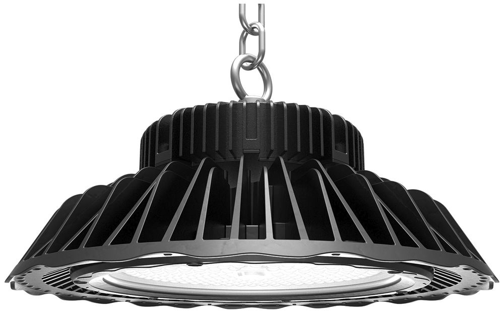 LED-Hallenleuchte iQLEDS HiCloud 200W 5000K 32000lm Ø383×211mm 120° schwarz