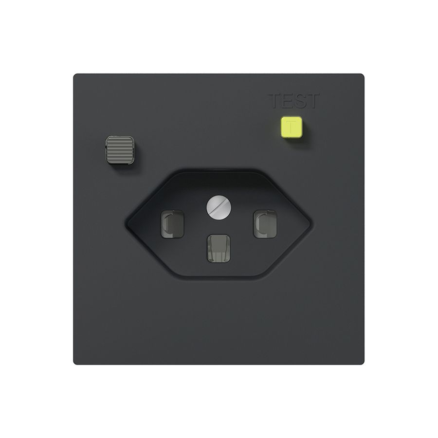 Presa FI INC SIDUS E T23 30mA, shutter, antracite