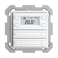 Pulsante RTH INC KNX 2×EDIZIOdue FM bianco, con carta+LED RGB