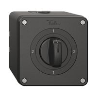 NAP-Drehschalter NEVO, 3/1L, mit Drehgriff, KS, 2-1-2-1, schwarz