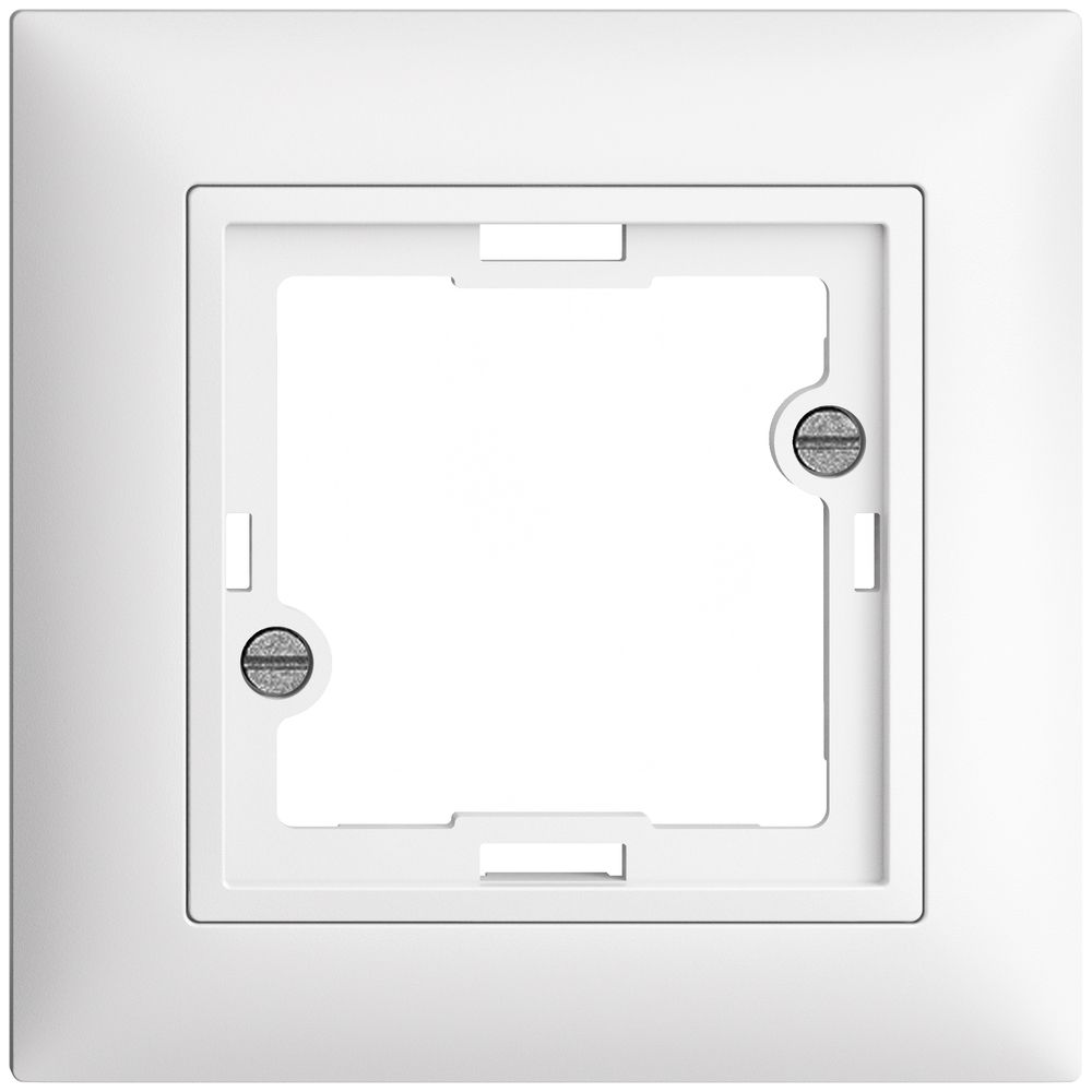 Kit frontal EDIZIOdue blanc 88×88mm pour lampe témoin plate