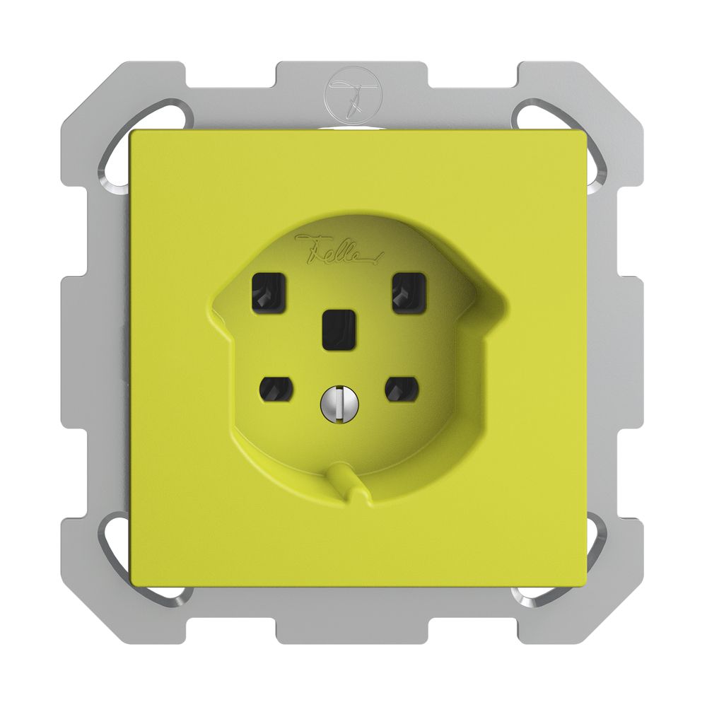 UP-Steckdose EDIZIOdue T25 16A lemon, Schraubklemmen