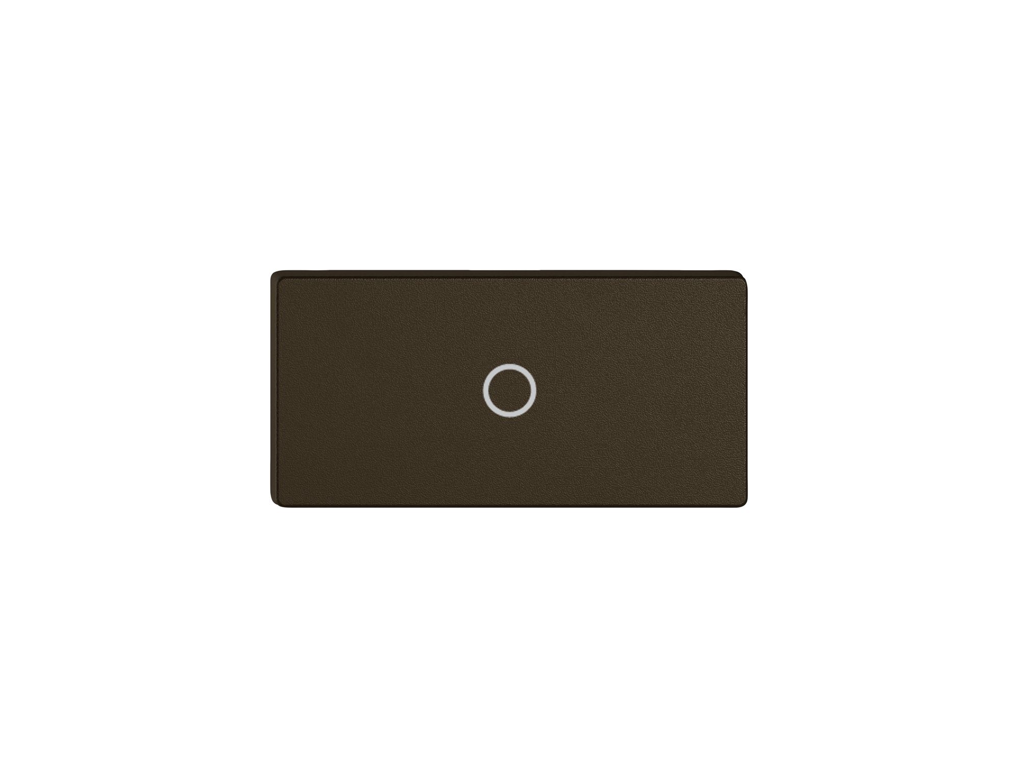 Poussoir 1/2 EDIZIO.liv Wiser avec SNAPFIX® vert.avec symbole O (décl.) br