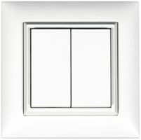 AP-RF-Taster ALADIN EnOcean EDIZIOdue, 2-fach, weiss