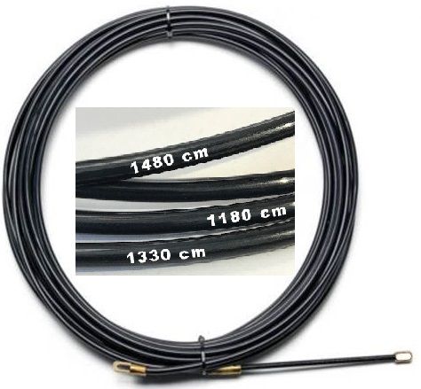 Einziehband ELBRO mit Suchfeder und Öse Ø4mm×25m PA 2000N Metermarkierung sz