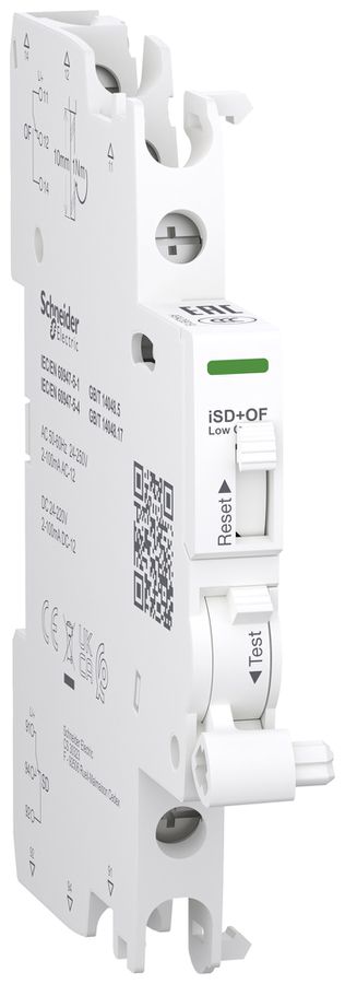 Contatto ausiliario&interruttore dist.SE Clario iC40/Acti9 iC60 iSD+OF 0.002…6A