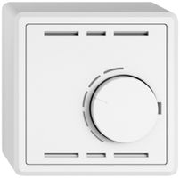 AP-Raumthermostat EDIZIO.liv SNAPFIX® ohne Schalter 230VAC 50Hz ws