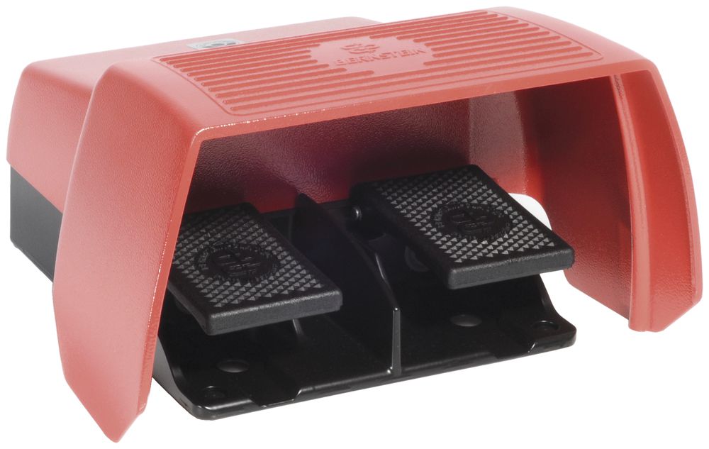 Fusstaster Bernstein 10A 2×1S/1Ö mit Tretschutz, 2Pedale