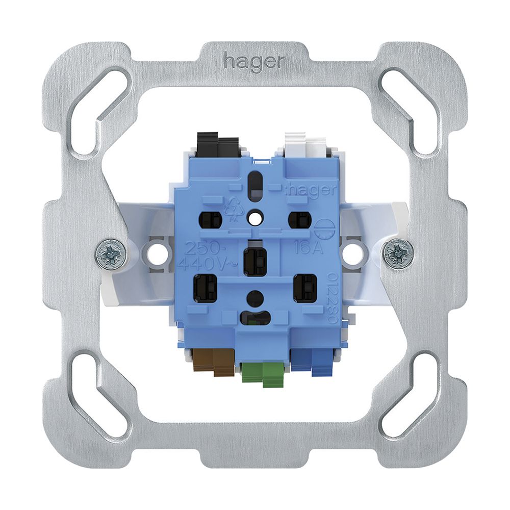 Intérieur pour prise ENC HA type 15/25 a.bornes enfichables a.plaque de fixation