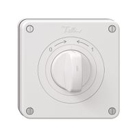 NUP-Schwenktaster NEVO, mit Drehgriff, KS, 0<->1, weiss