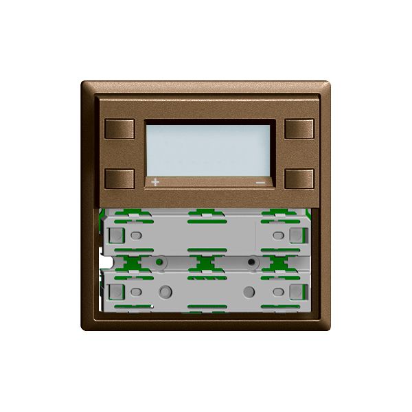 RTH-Frontplatte KNX 1…4×EDIZIOdue coffee, mit LED RGB