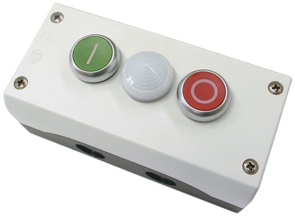 AP-Steuerkasten ETN 10A 2S/2Ö grau