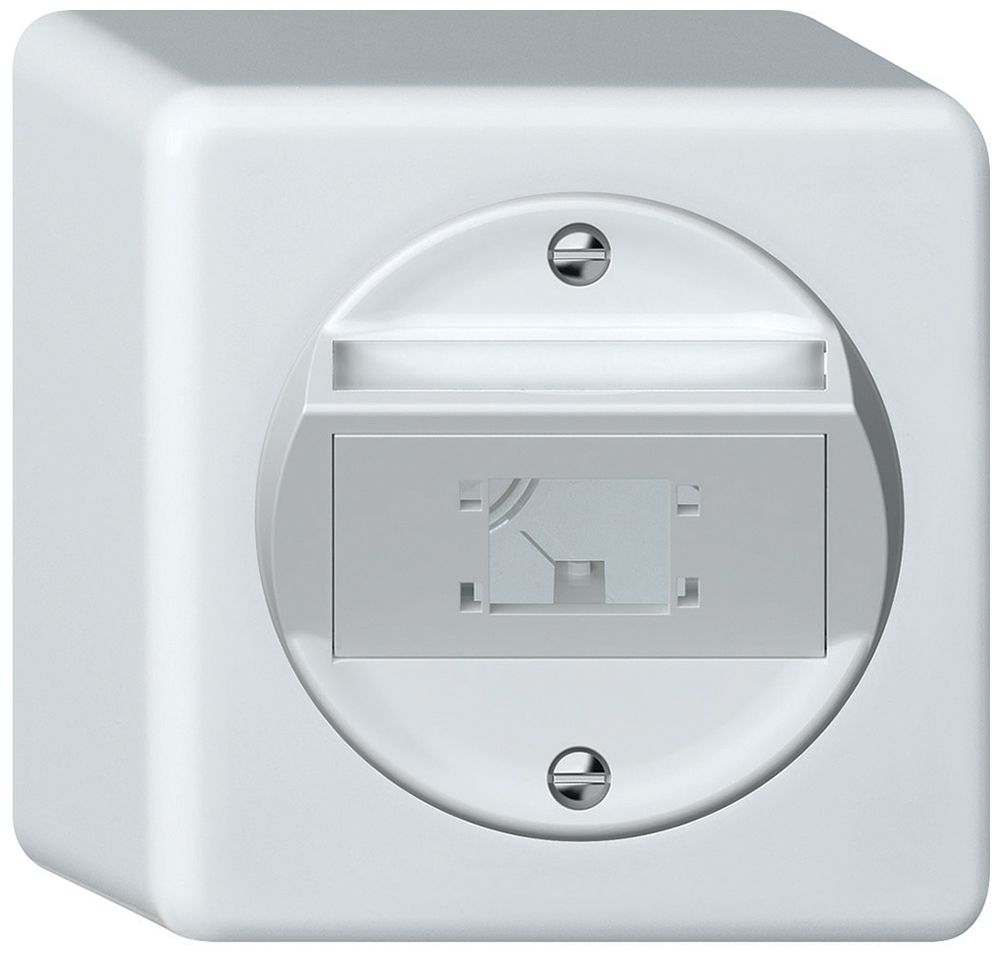 Kit de montage AP origin oblique 1×module multimédia 88×88mm blanc