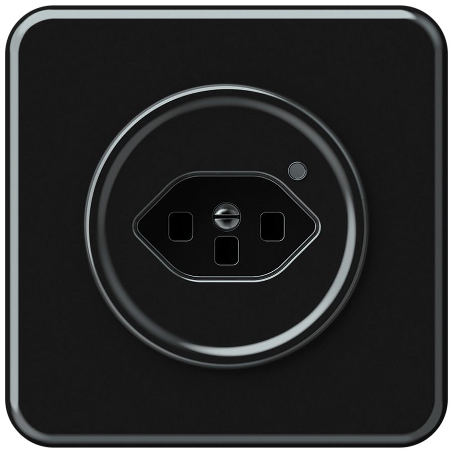 UP-Steckdose origin 1×Typ 23 bel.grün 16A 230V 92×92mm schwarz