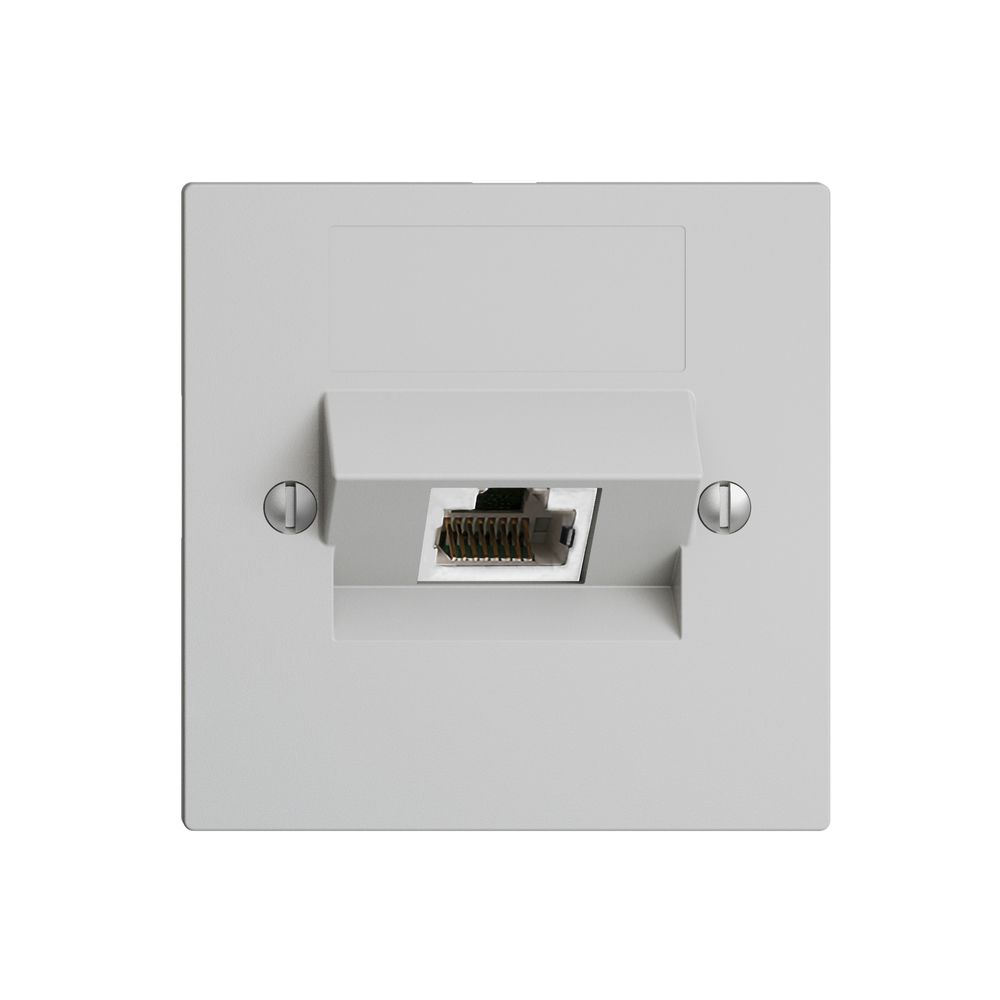 Einsatz zu UP-Anschlussdose 1×RJ45/s 4P ITplus EDIZIOdue hellgrau