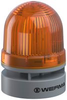 Blitzleuchte mit Sirene WERMA Mini TwinFLASH Combi 24V AC/DC gelb LED IP66